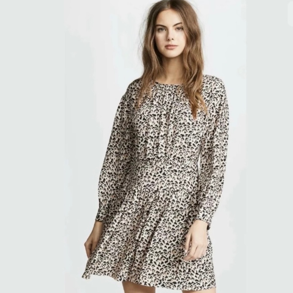 Rebecca Taylor Silk Animal print dress.